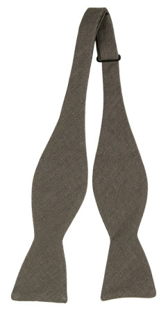 YARNING Mid Grey ungebundene Fliege