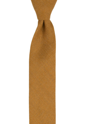 YARNING Ochre Yellow schmale Krawatte