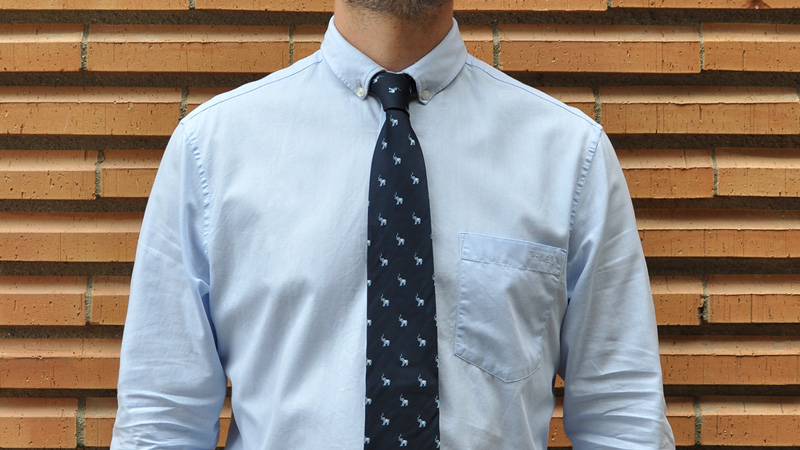 Blaue Krawatte Santiago
